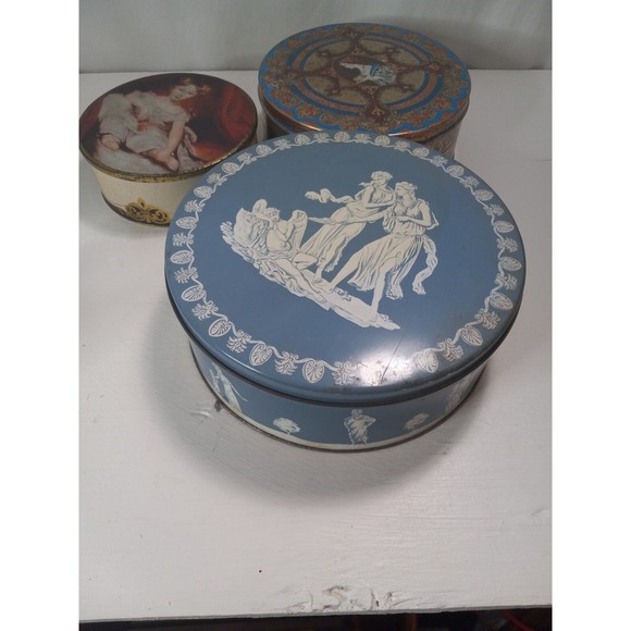 Vintage tin lot Hostess Cake Continental Baking, Thorne, Atlantic Can Co, Jasper - Picture 7 of 10